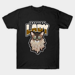 Catshirt Humor Funny Cat Lover, Crazy Cat Lady T-Shirt